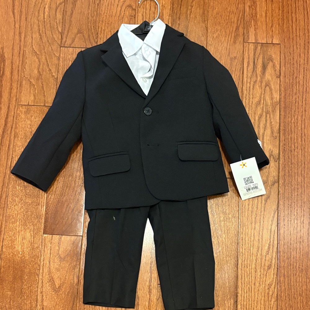 Classic Black Kids Suit Set